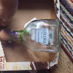 Silver patron bottle